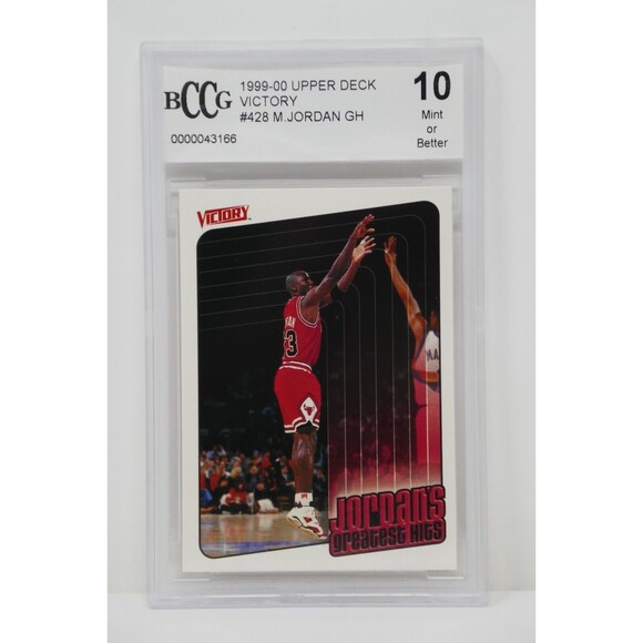 1999-00 Upper Deck Victory #428 Michael Jordan GH Bulls BCCG 10 Mint or Better